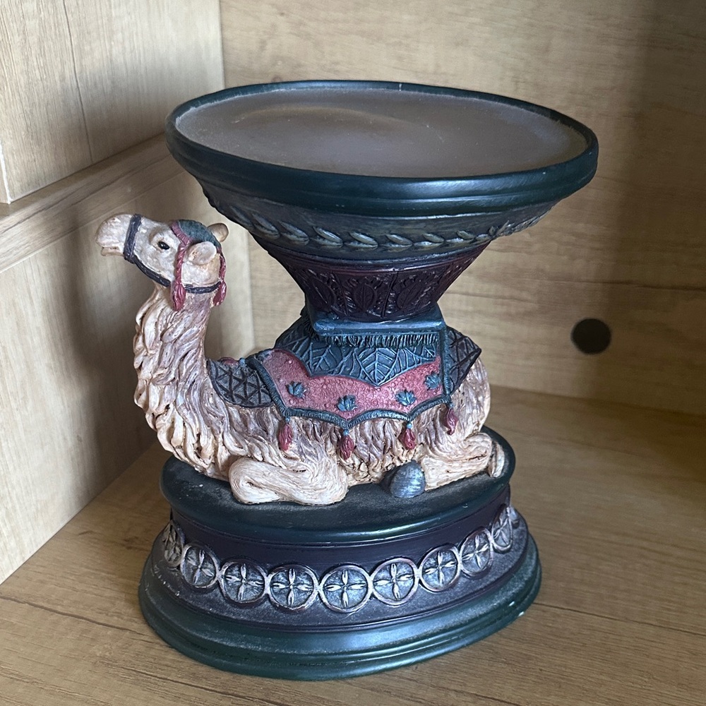 Decorative Camel Candle Holder - Multicolor